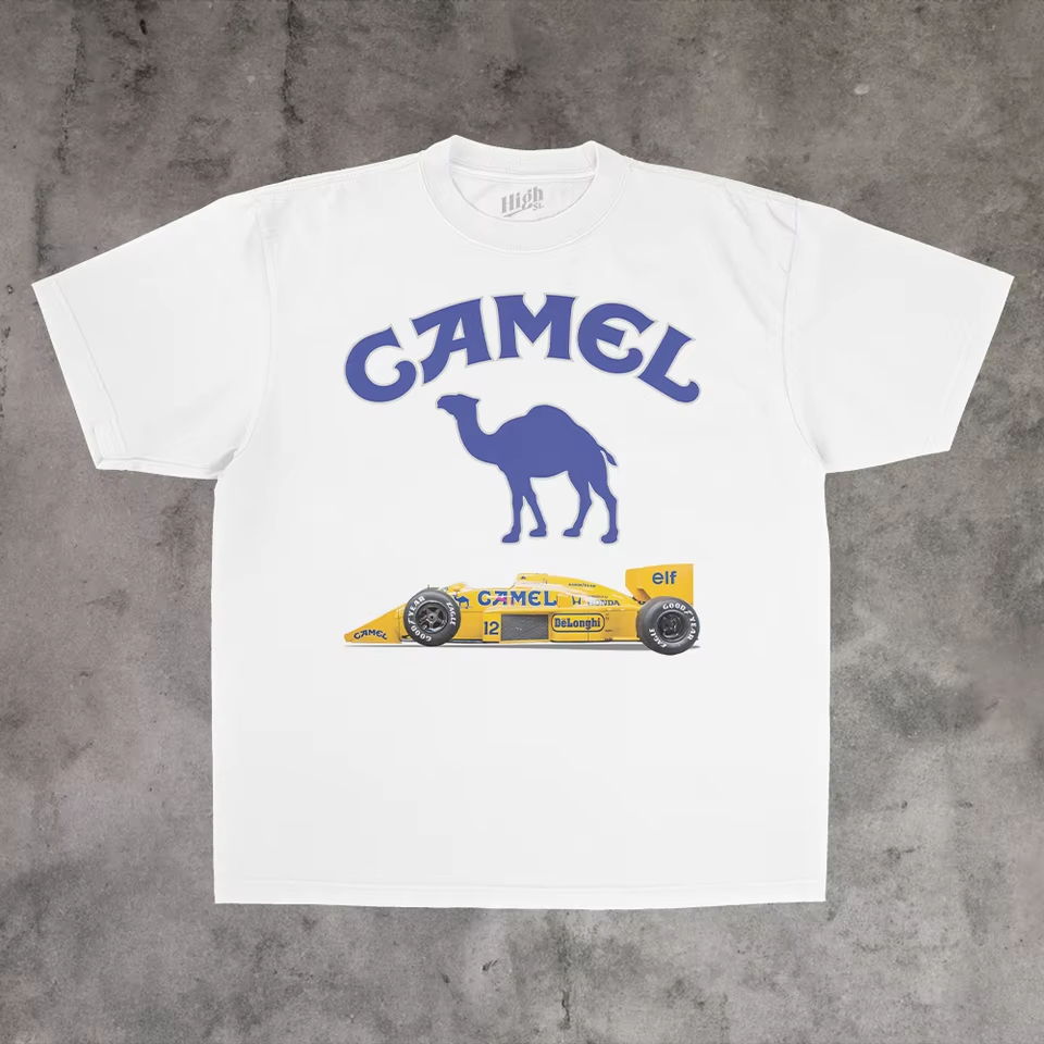 Streetwear Brand Vintage - T-shirt vintage Racing Classic Camel Trendy