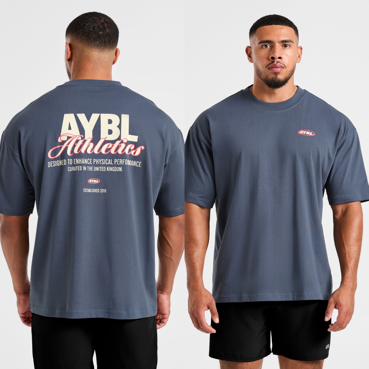 Streetwear Brand Marketing - T-Shirt Classica Oversize con Scritta Atletica,
