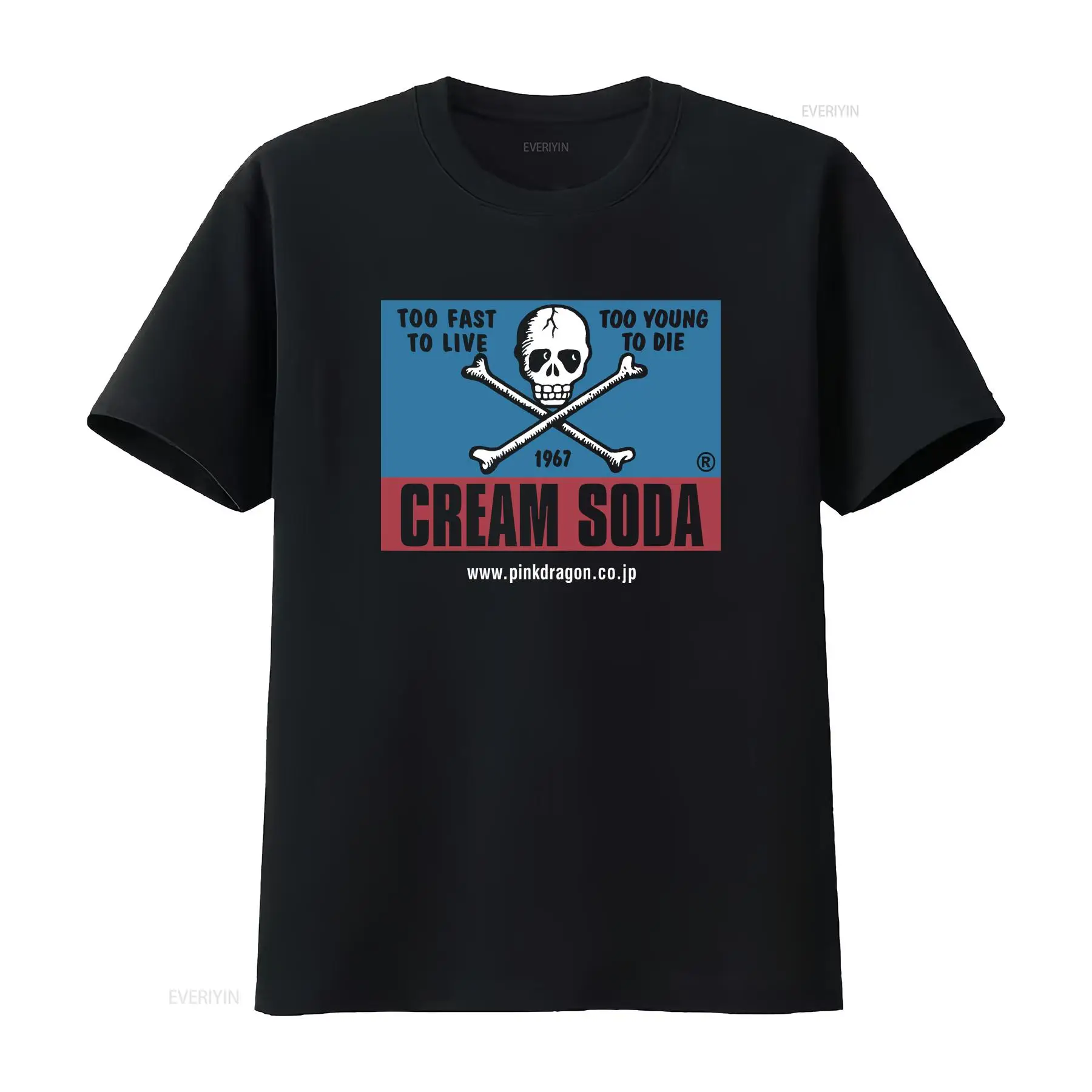 Streetwear Brand Vintage - T-shirt vintage Cream Soda Skull di