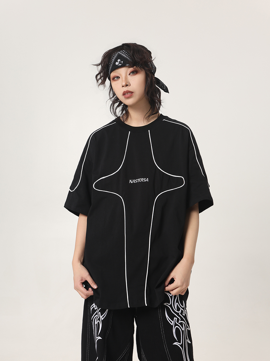 Streetwear Brand Drops - BETEBULE T-shirt da uomo a maniche