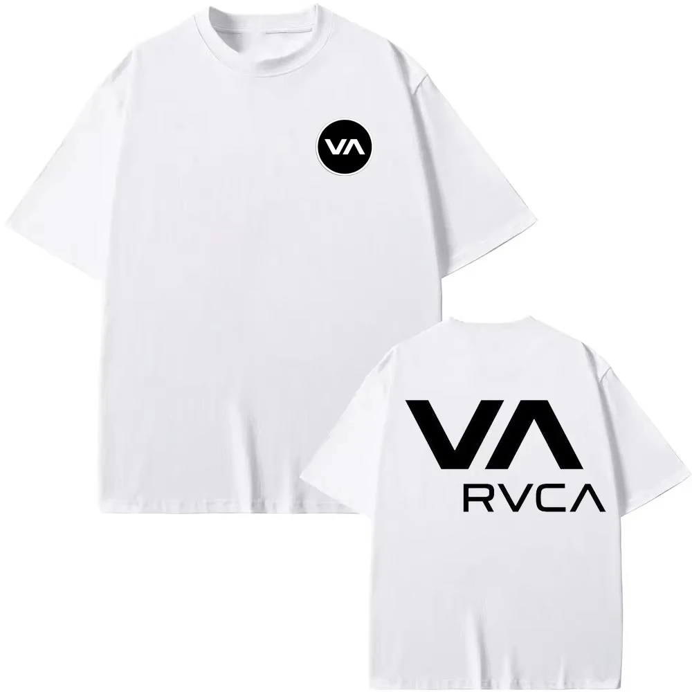 Streetwear Brand Marketing - T-shirt RVCA Nera Estiva in Cotone