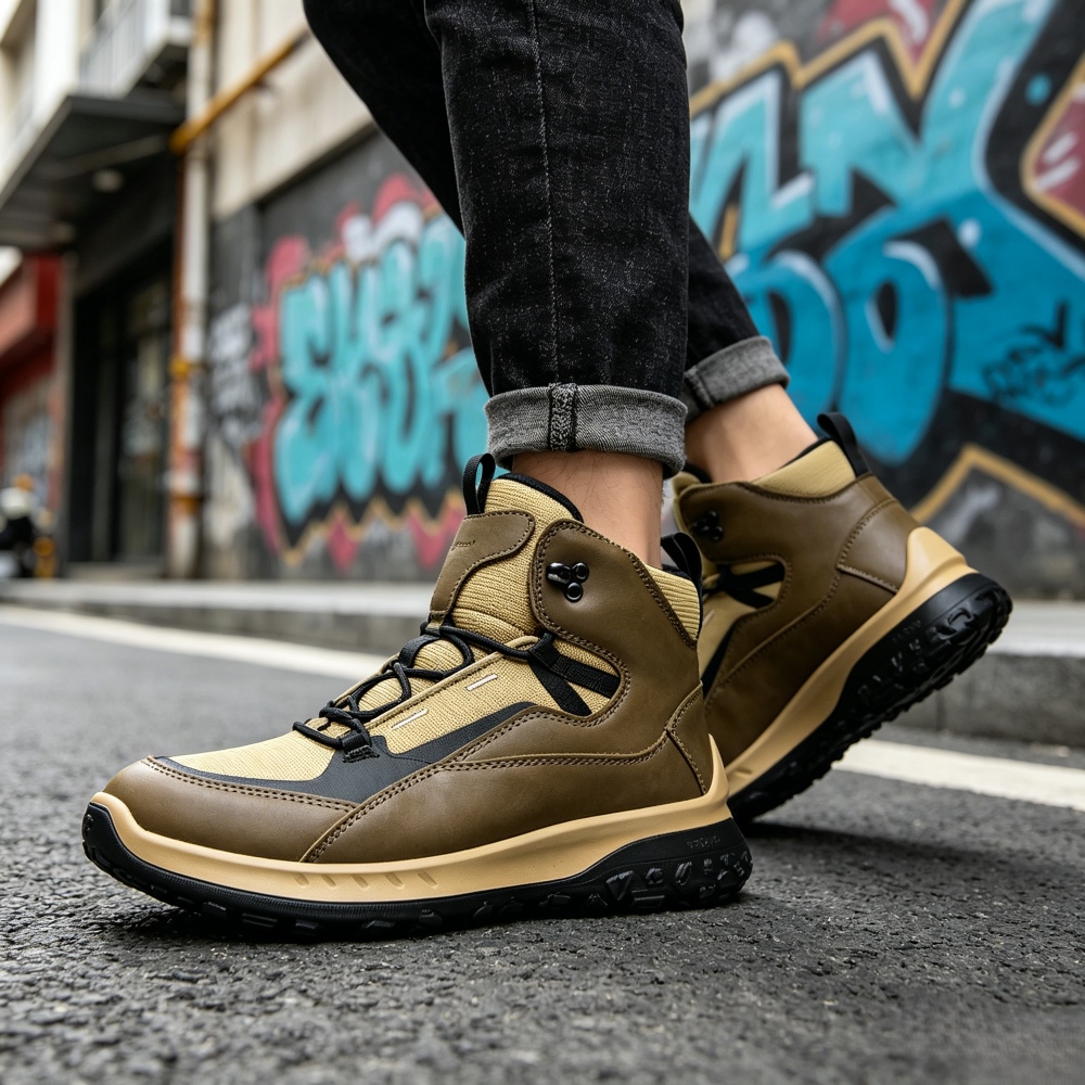 Scarpe in Pelle a Collo Alto d - Streetwear Brands 2026 recensione e prezzo