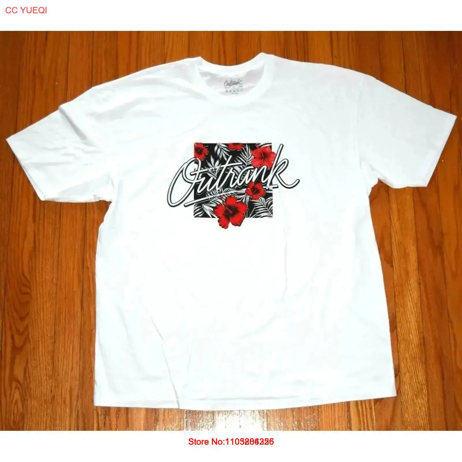 T-shirt bianca da uomo OutRank - Streetwear Brand With Flowers recensione e prezzo