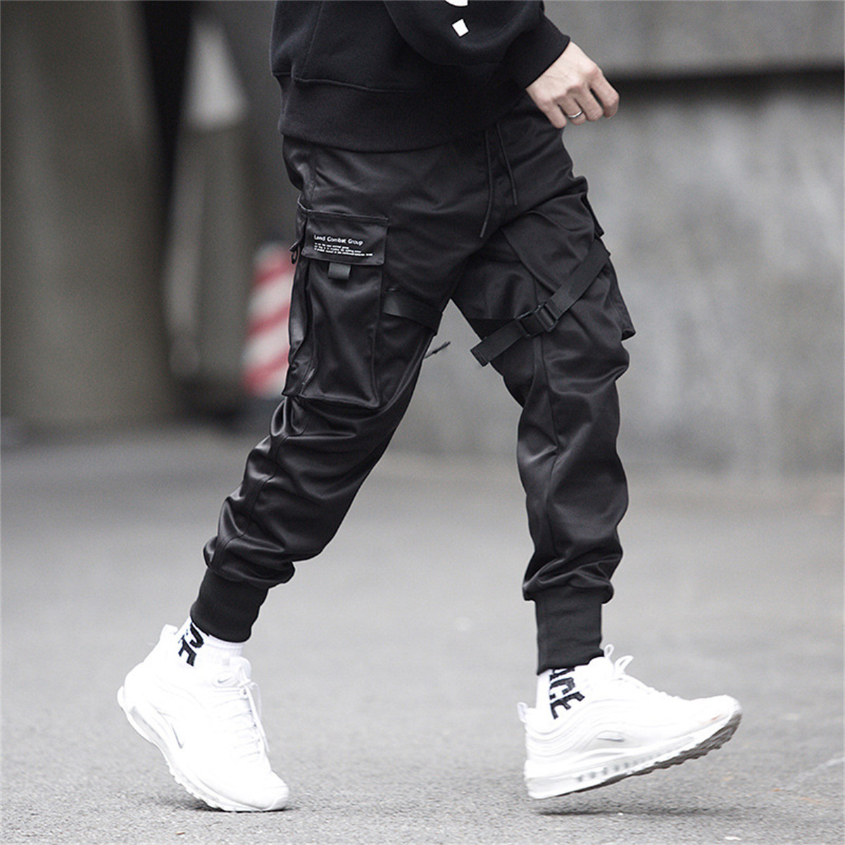 Pantaloni cargo hip-hop neri P - Streetwear Brand Marketing recensione e prezzo