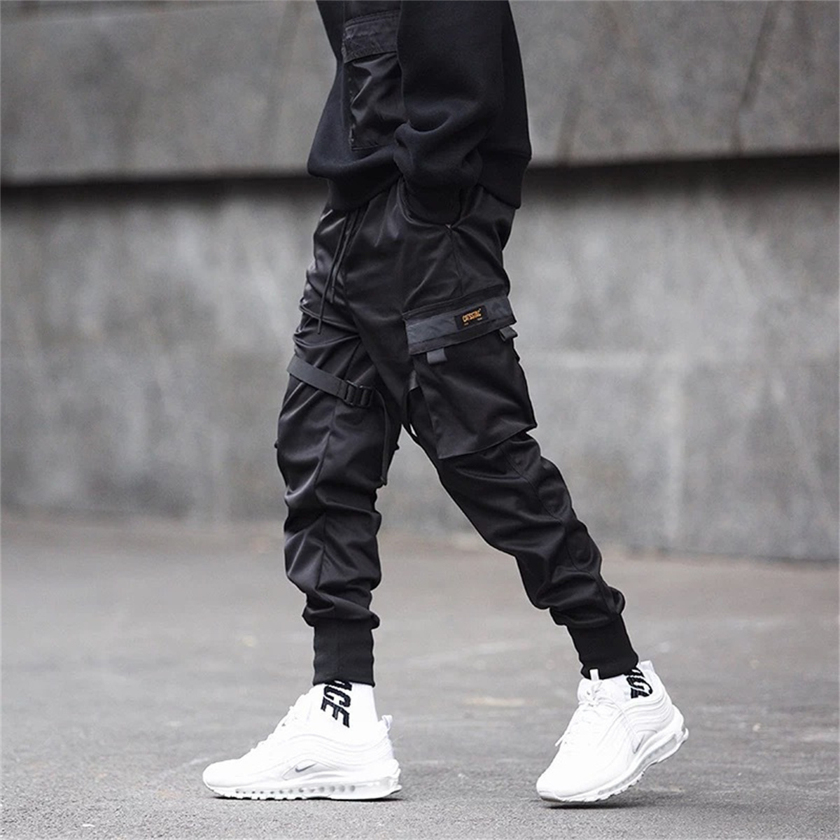 Pantaloni cargo hip-hop neri P - Streetwear Brand Marketing recensione e prezzo